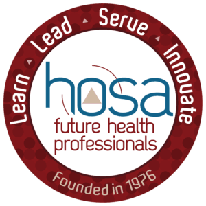 HOSA Patch Logo: Learn, Lead, Serve Innovate; Founded 1976